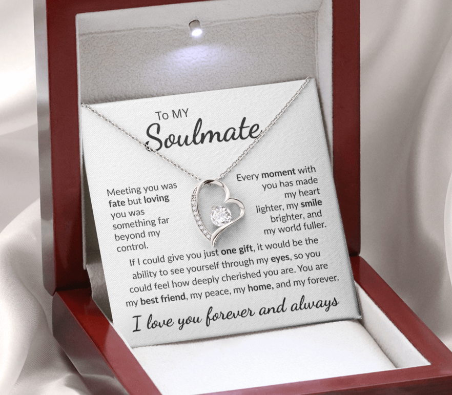To My Soulmate "My Peace" Forever Love Necklace