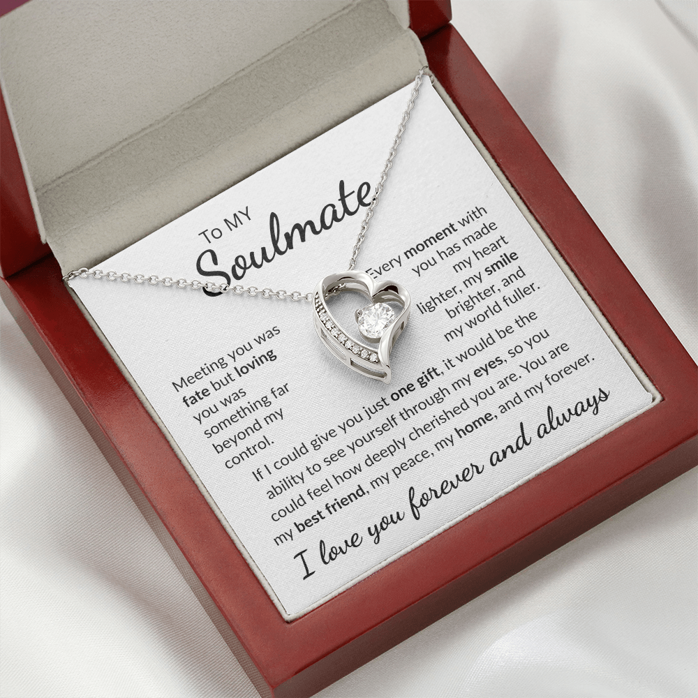 To My Soulmate "My Peace" Forever Love Necklace