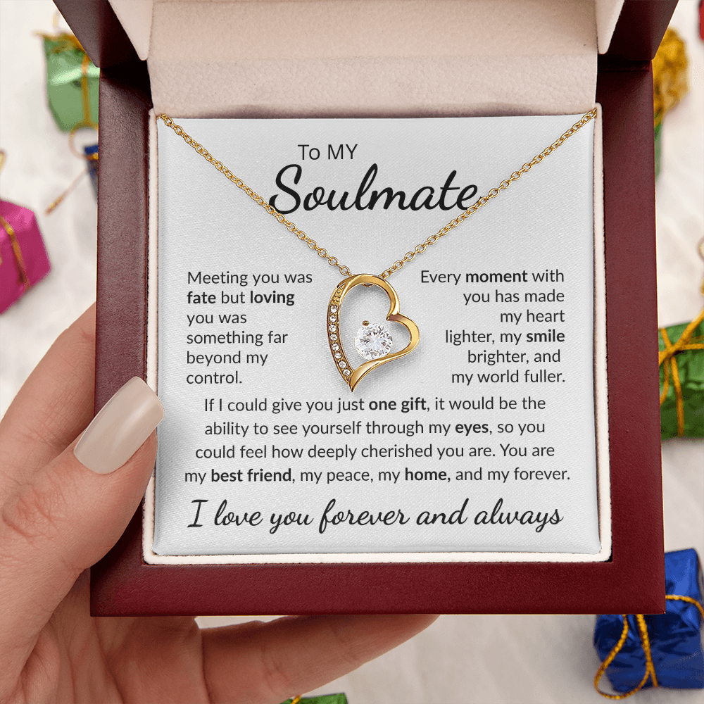 To My Soulmate "My Peace" Forever Love Necklace