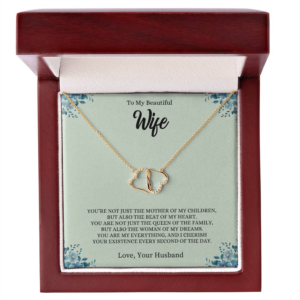 To My Wife "The Beat of My Heart" Everlasting Love Necklace