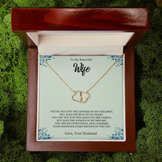 To My Wife "The Beat of My Heart" Everlasting Love Necklace