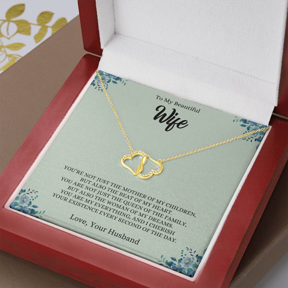To My Wife "The Beat of My Heart" Everlasting Love Necklace