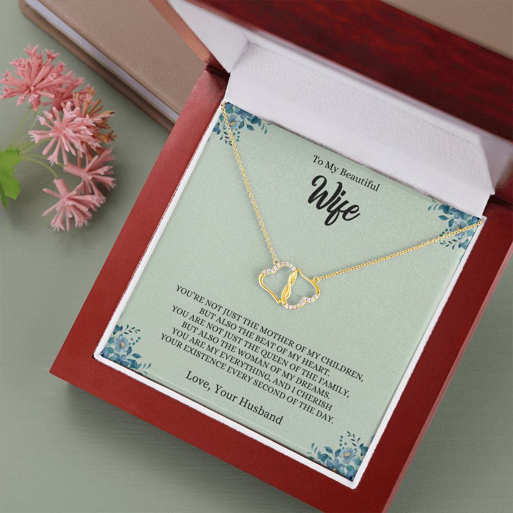 To My Wife "The Beat of My Heart" Everlasting Love Necklace