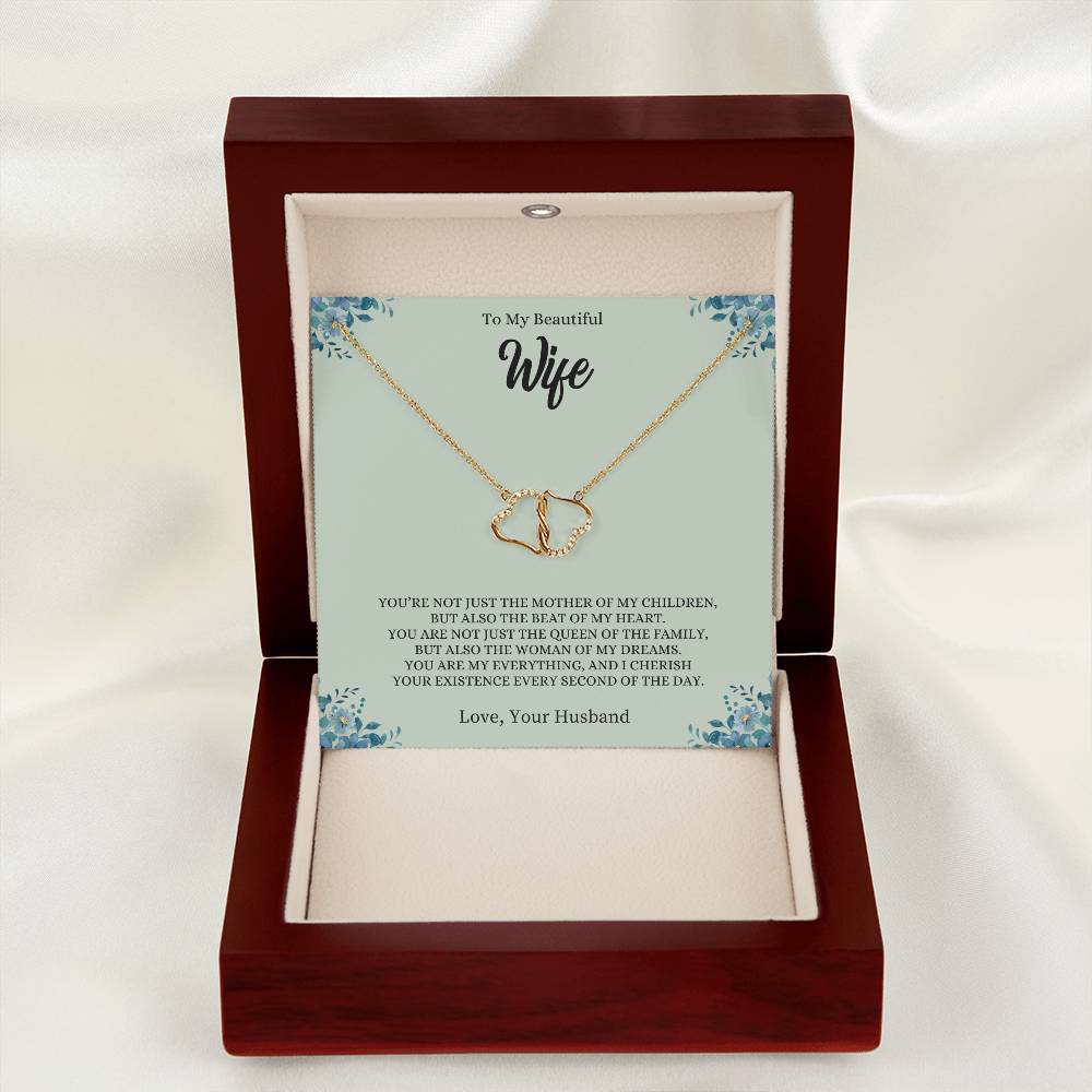 To My Wife "The Beat of My Heart" Everlasting Love Necklace