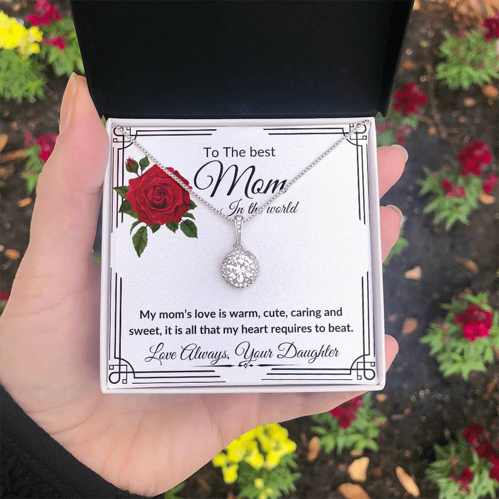 "To The Best Mom In The World" Eternal Hope Necklace