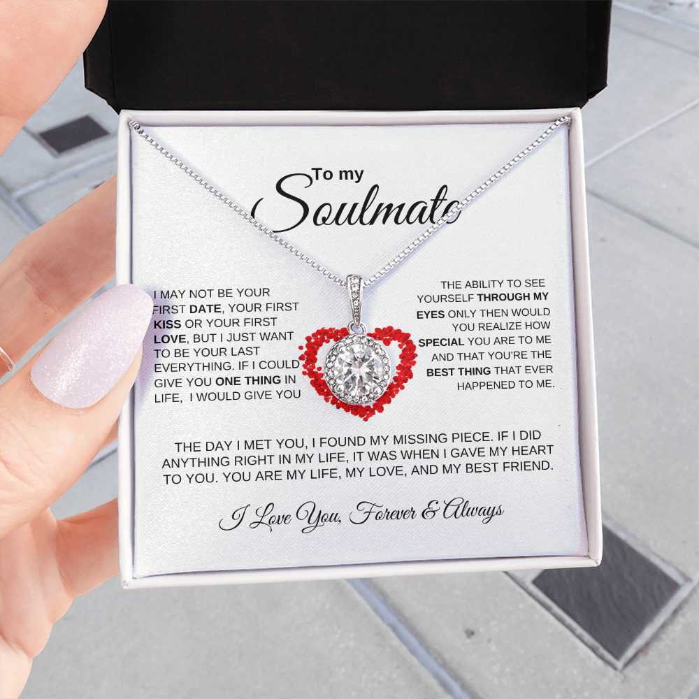 To My Soulmate "My Missing Piece" Eternal Hope Necklace