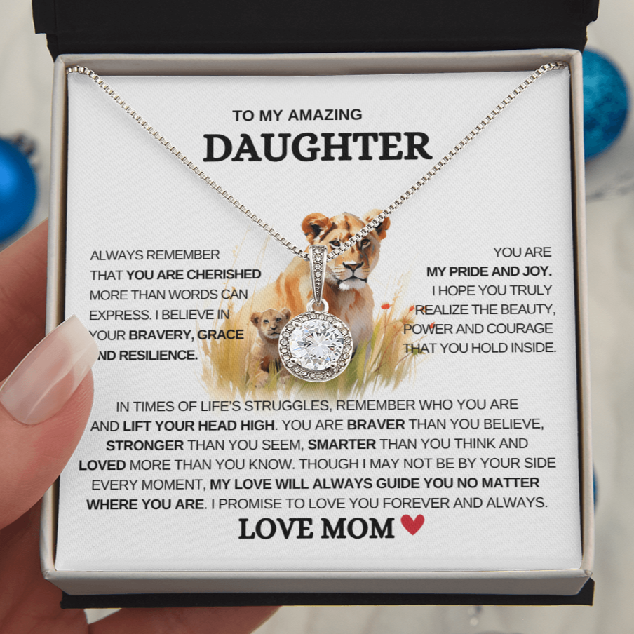 To My Daughter "Stronger than you seem" Eternal Hope Necklace!