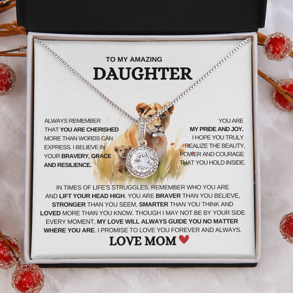 To My Daughter "Stronger than you seem" Eternal Hope Necklace!