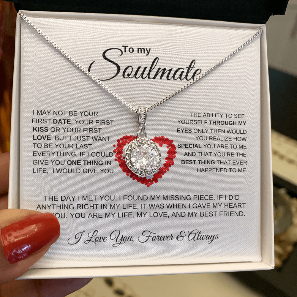To My Soulmate "My Missing Piece" Eternal Hope Necklace