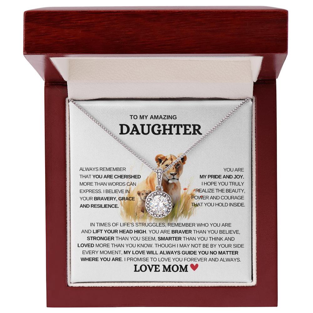 To My Daughter "Stronger than you seem" Eternal Hope Necklace!