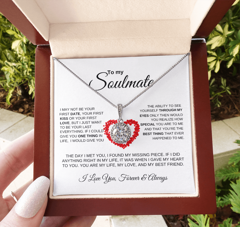 To My Soulmate "My Missing Piece" Eternal Hope Necklace