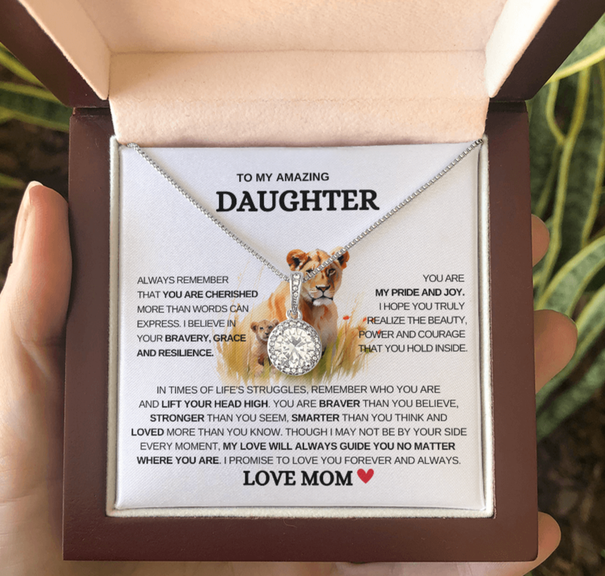 To My Daughter "Stronger than you seem" Eternal Hope Necklace!