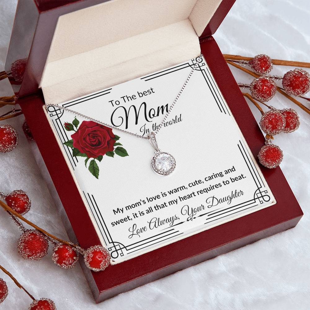 "To The Best Mom In The World" Eternal Hope Necklace