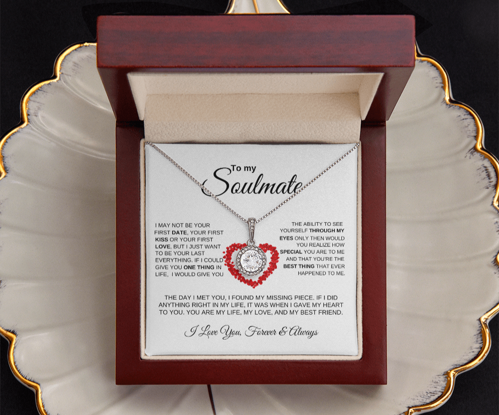 To My Soulmate "My Missing Piece" Eternal Hope Necklace