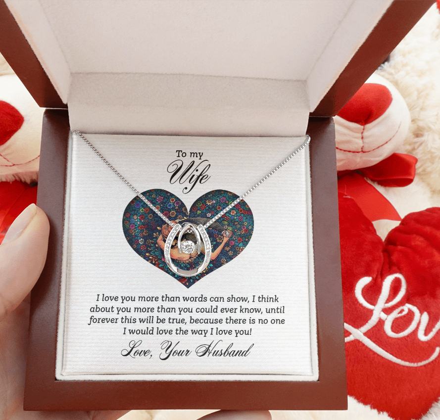To My Wife "The Way I Love You" Lucky in Love Necklace | Valentine | Birthday!