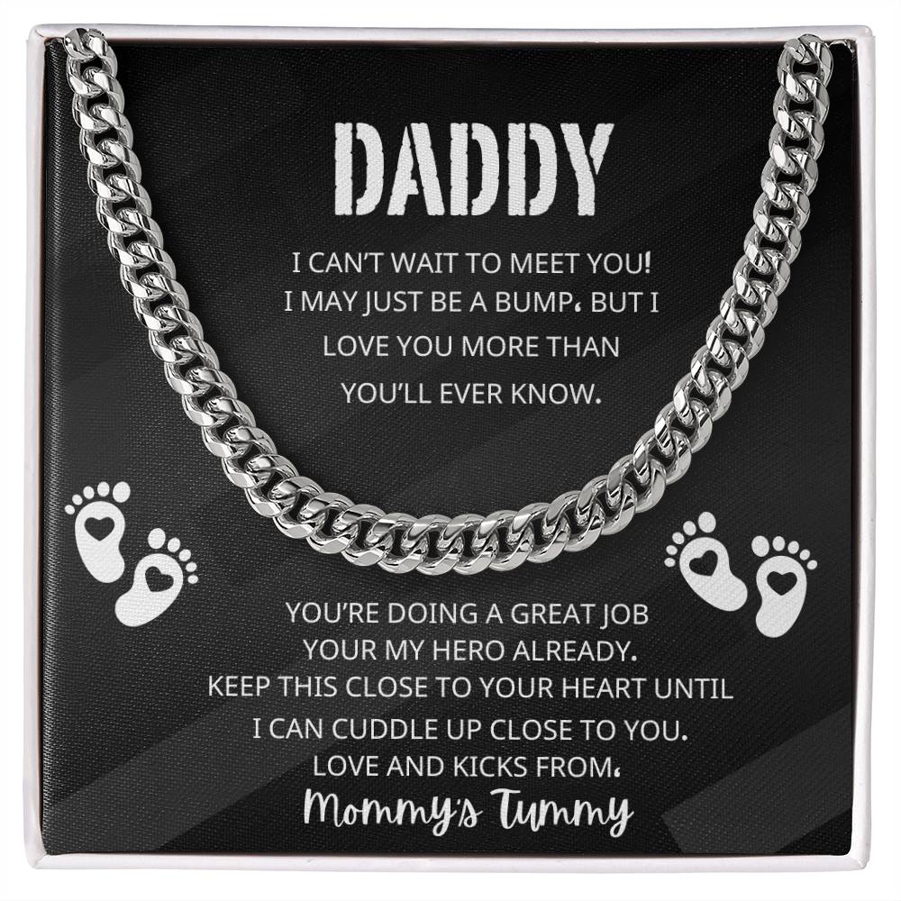 DADDY'S FIRST FATHERS DAY CUBAN LINK CHAIN