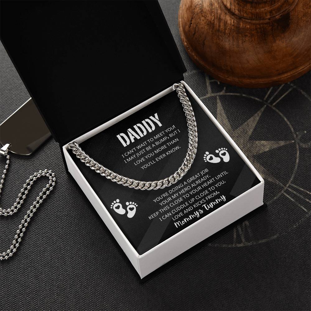 DADDY'S FIRST FATHERS DAY CUBAN LINK CHAIN