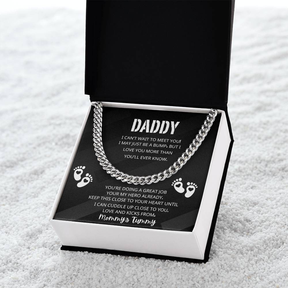 DADDY'S FIRST FATHERS DAY CUBAN LINK CHAIN