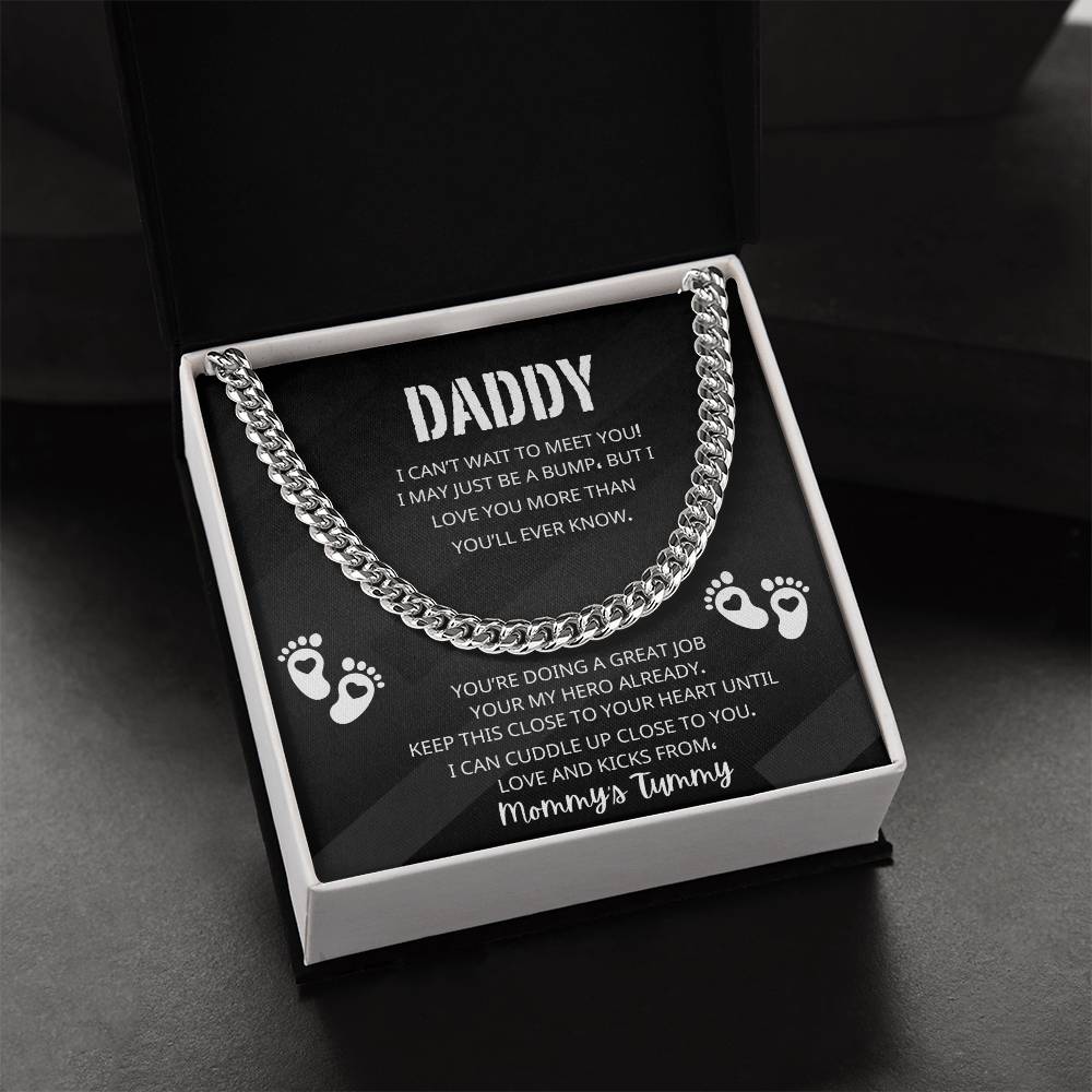 DADDY'S FIRST FATHERS DAY CUBAN LINK CHAIN