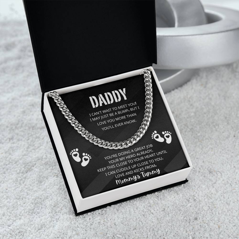 DADDY'S FIRST FATHERS DAY CUBAN LINK CHAIN