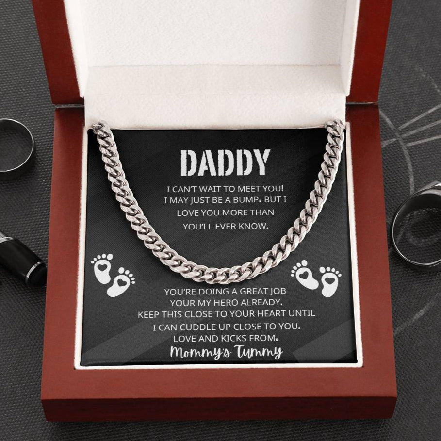 DADDY'S FIRST FATHERS DAY CUBAN LINK CHAIN