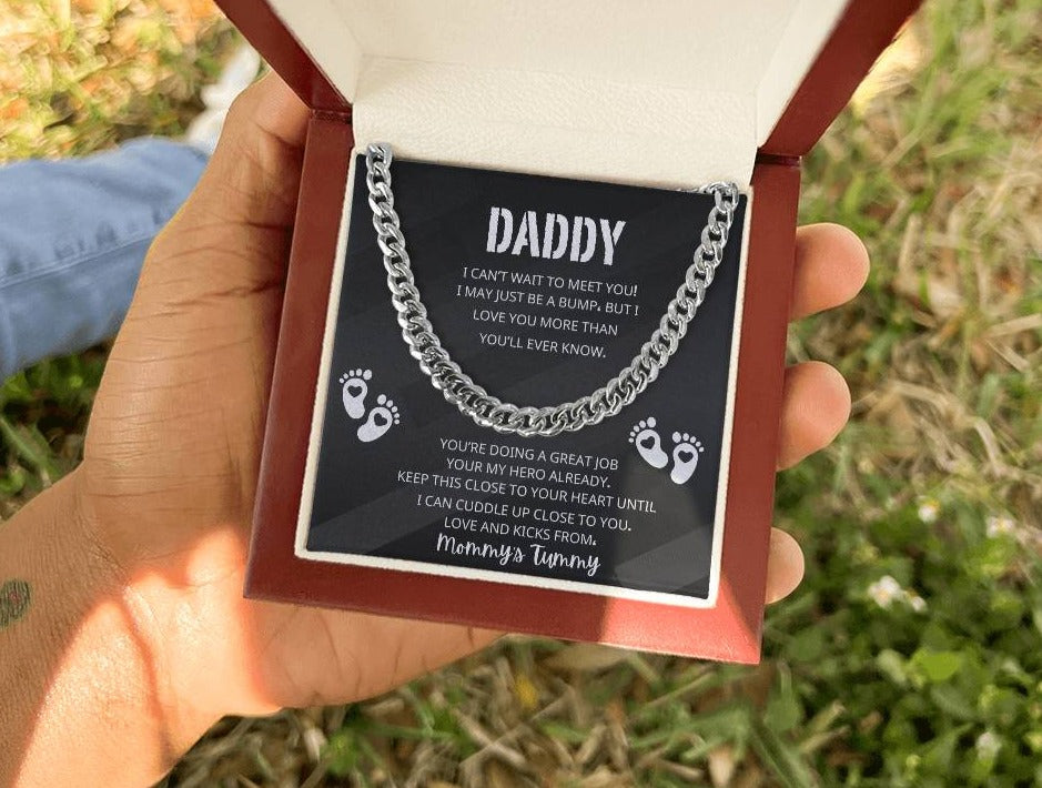 DADDY'S FIRST FATHERS DAY CUBAN LINK CHAIN