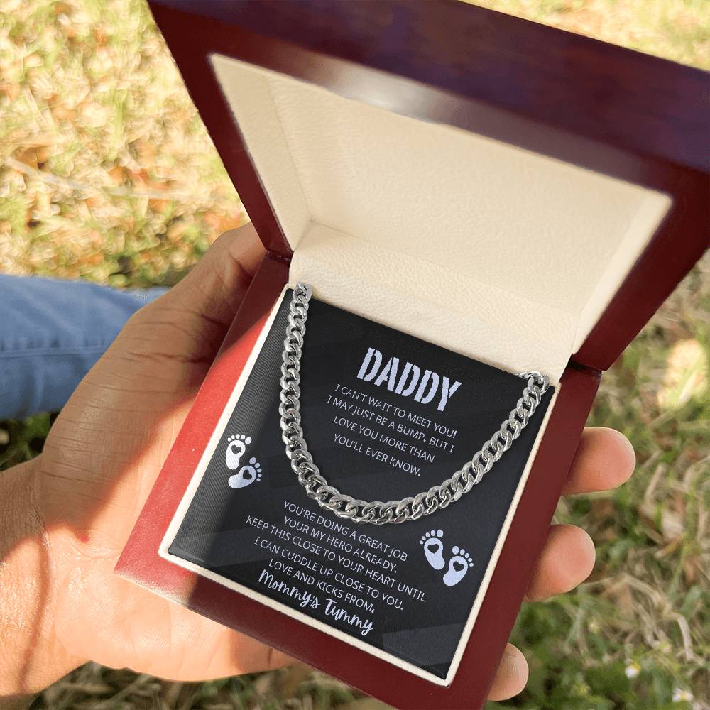 DADDY'S FIRST FATHERS DAY CUBAN LINK CHAIN