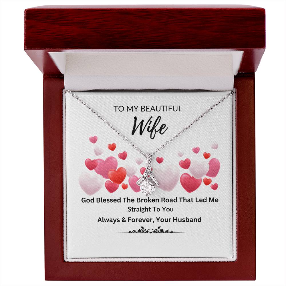 To My Beautiful Wife Alluring Beauty Necklace