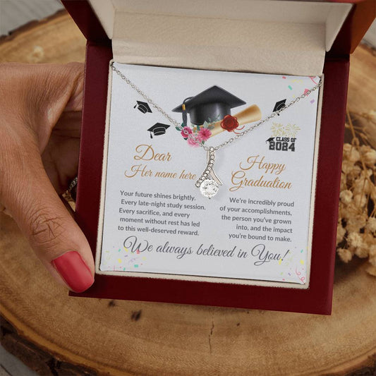 To My Daughter "Congratulations on your Graduation Day" Alluring Beauty Necklace