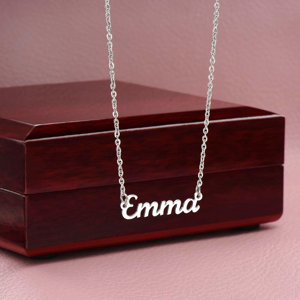 To My Daughter "Aim For The Skies" Custom Name Necklace!