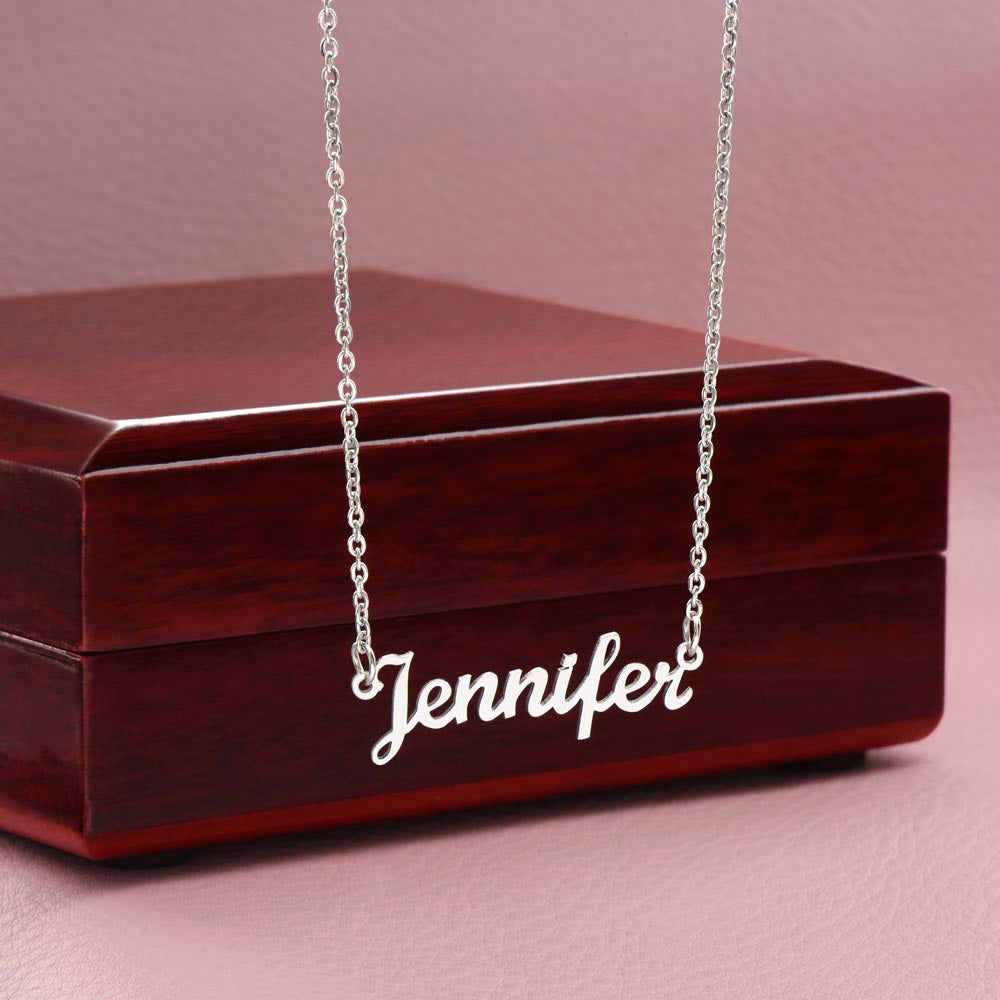 To my Wife "Thank You" Custom Name Necklace