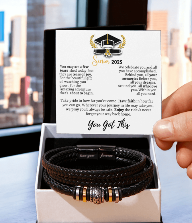 Graduation gift, Graduation jewelry, Class of 2025 Love You Forever Bracelet