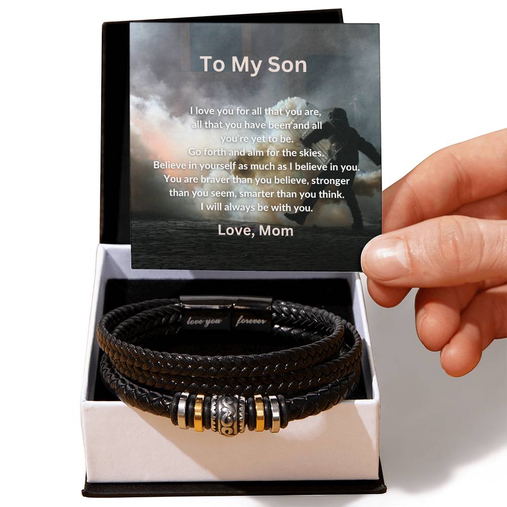 To My Son "For All that you are" Forever Love Bracelet