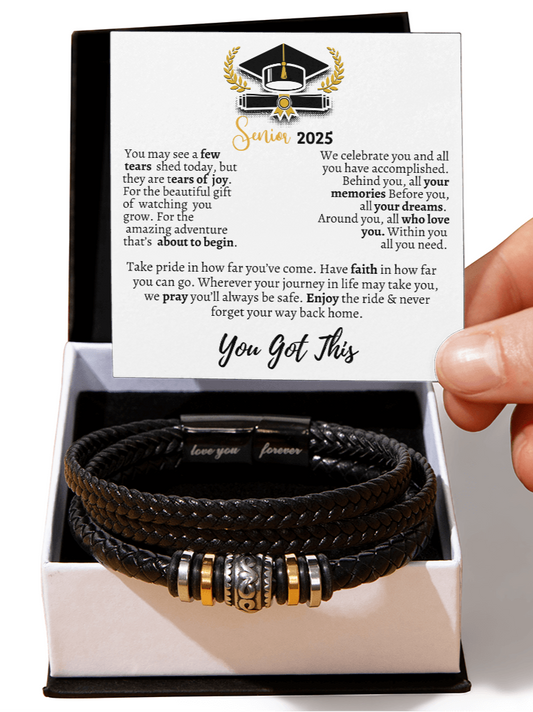 Graduation gift, Graduation jewelry, Class of 2025 Love You Forever Bracelet