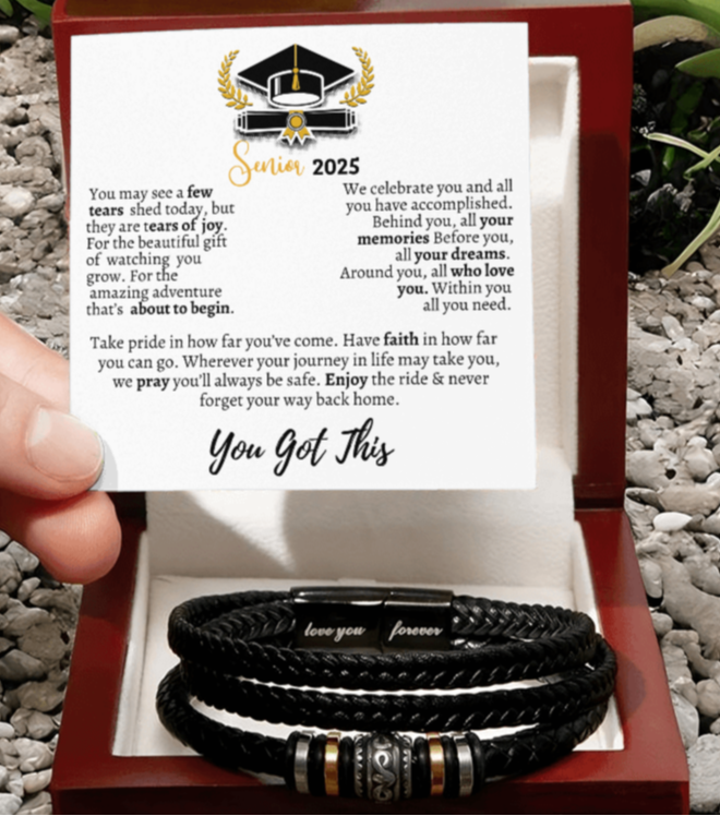 Graduation gift, Graduation jewelry, Class of 2025 Love You Forever Bracelet
