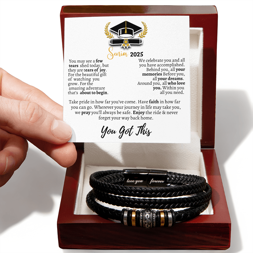 Graduation gift, Graduation jewelry, Class of 2025 Love You Forever Bracelet