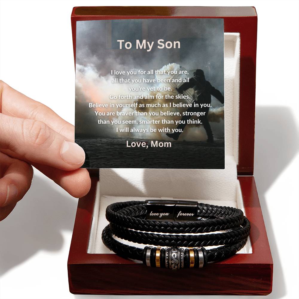 To My Son "For All that you are" Forever Love Bracelet