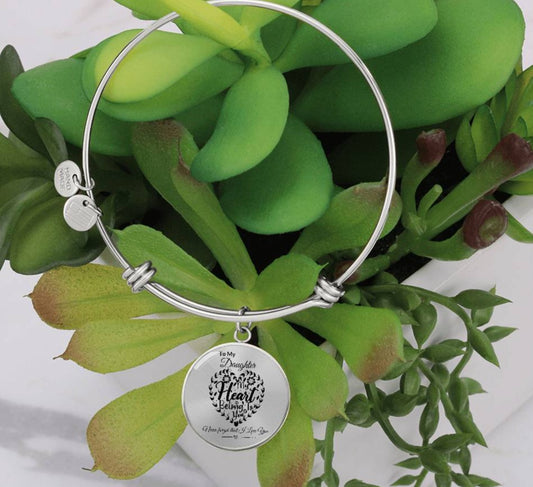 To My Daughter "My Heart Belong To You" Circle Bangle