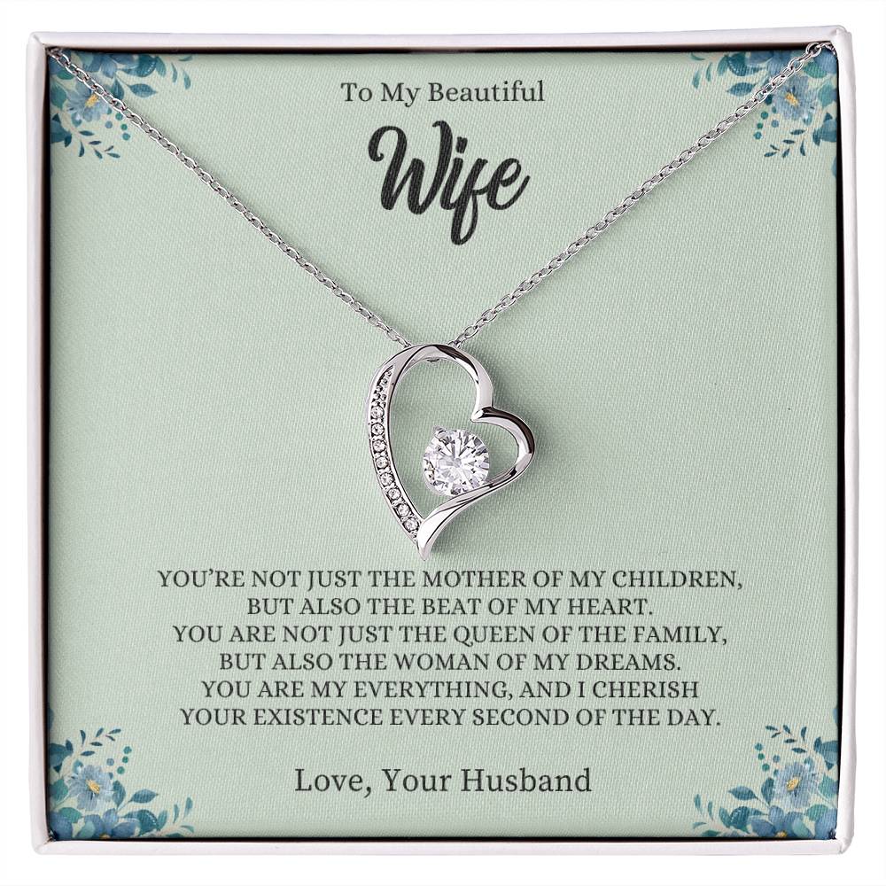 To My Wife "You Are My Everything" Forever Love Necklace