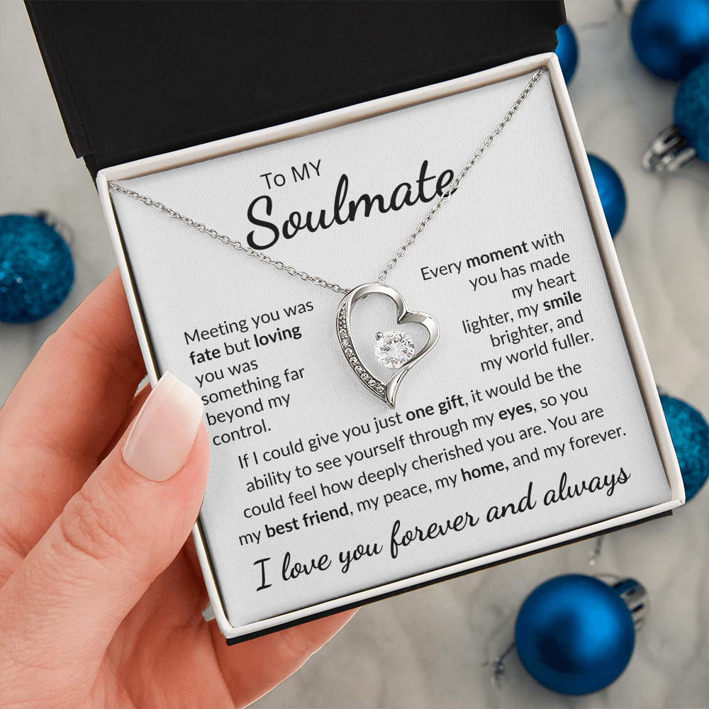To My Soulmate "My Peace" Forever Love Necklace