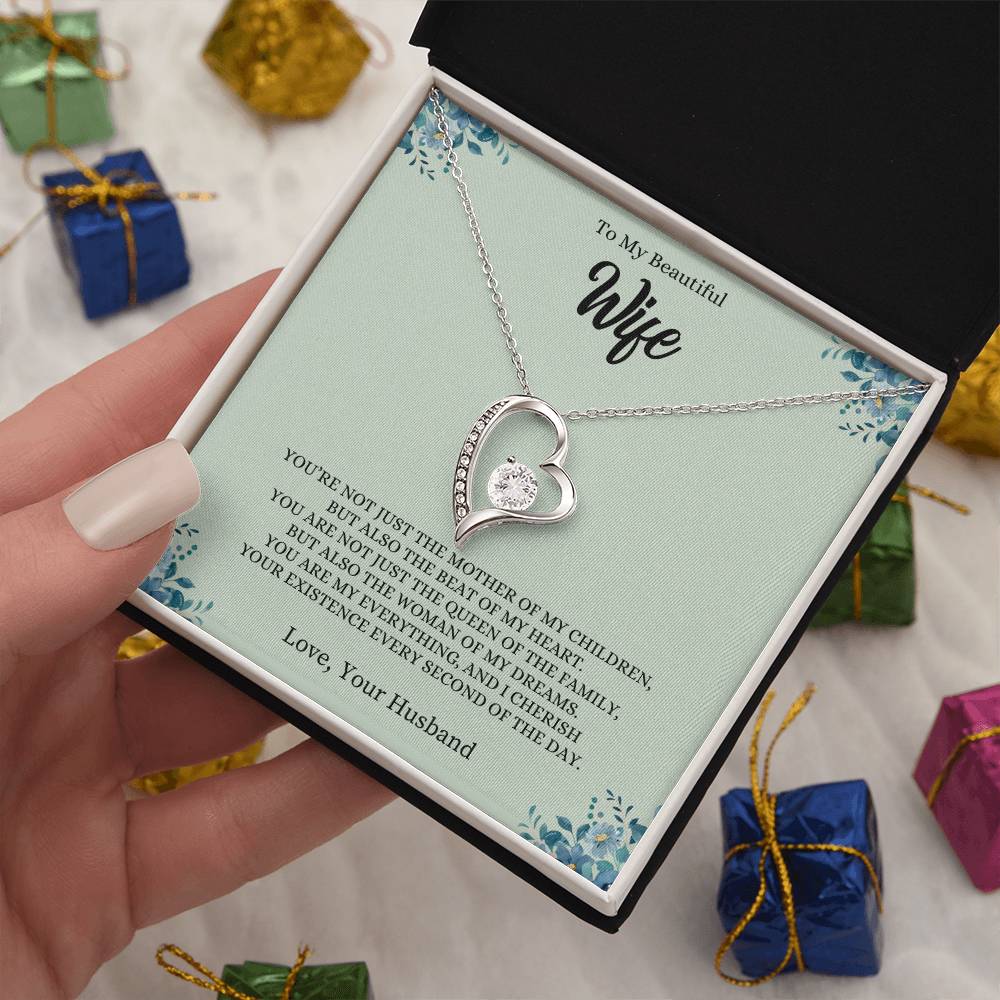 To My Wife "You Are My Everything" Forever Love Necklace