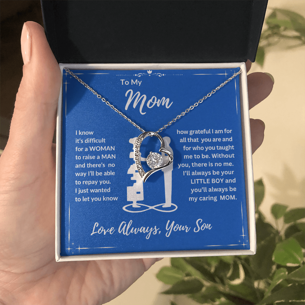 To Mom "Your Little Boy" Happy Mother's Day | Happy Anniversary | Forever Love Necklace