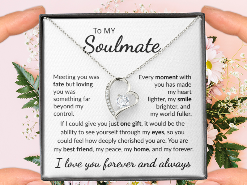 To My Soulmate "My Peace" Forever Love Necklace