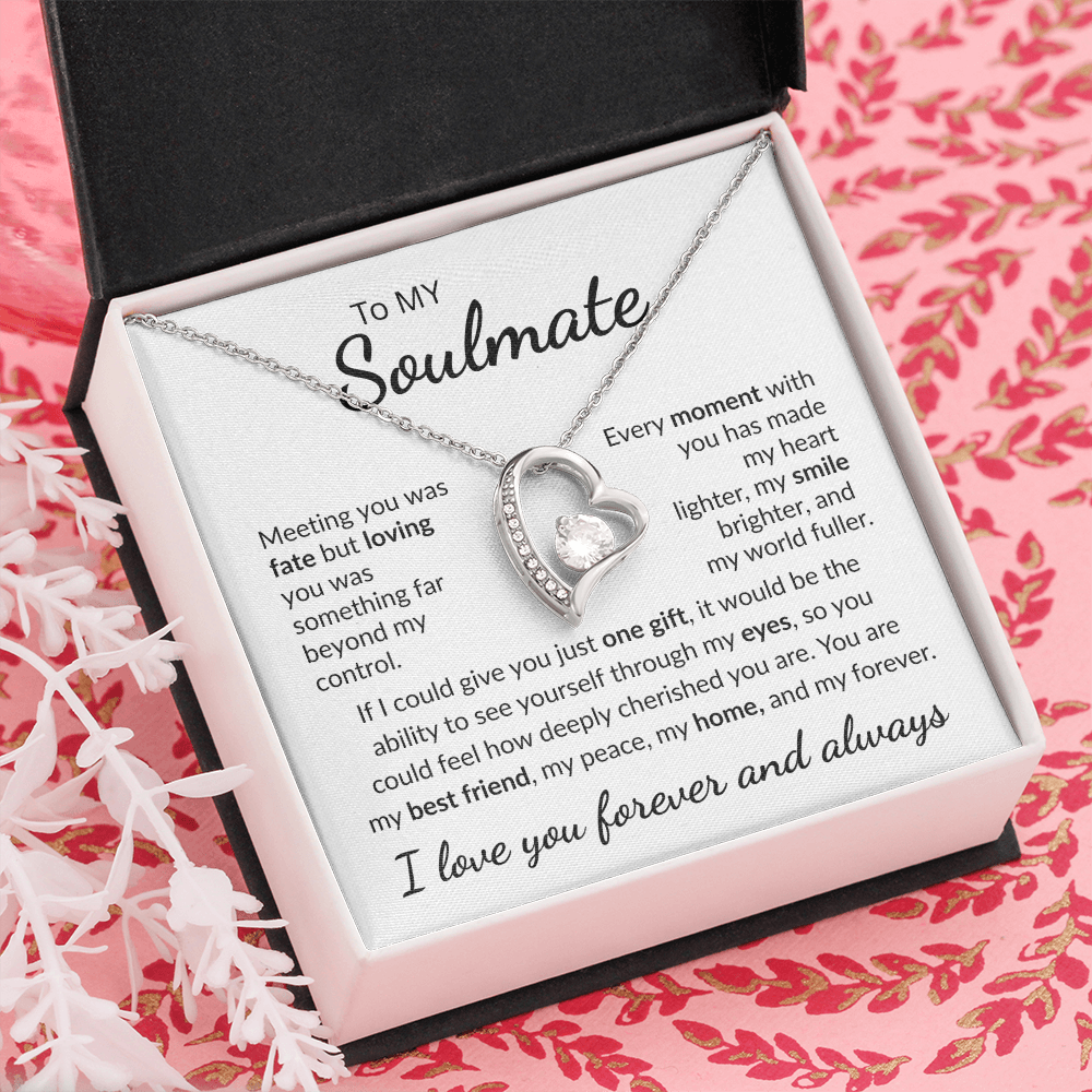 To My Soulmate "My Peace" Forever Love Necklace