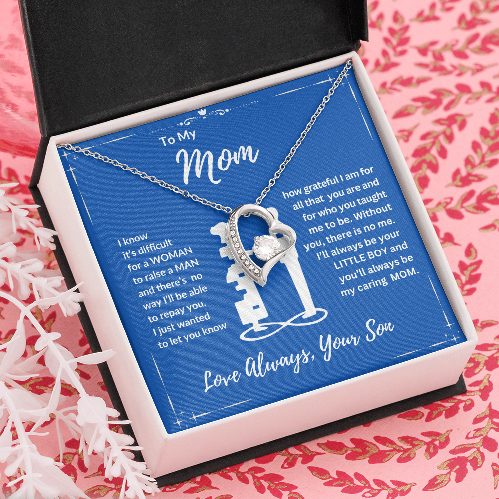 To Mom "Your Little Boy" Happy Mother's Day | Happy Anniversary | Forever Love Necklace