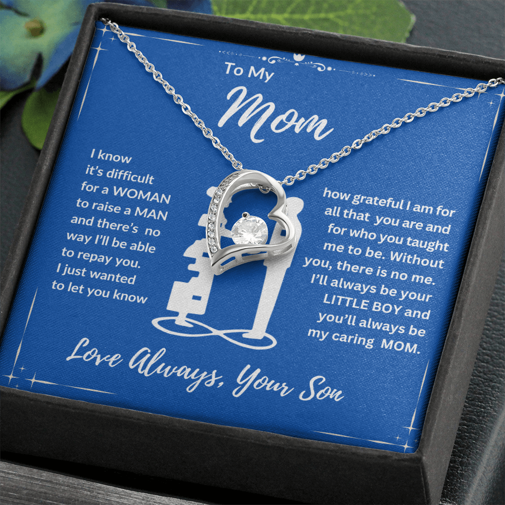 To Mom "Your Little Boy" Happy Mother's Day | Happy Anniversary | Forever Love Necklace