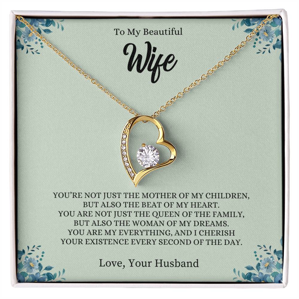 To My Wife "You Are My Everything" Forever Love Necklace