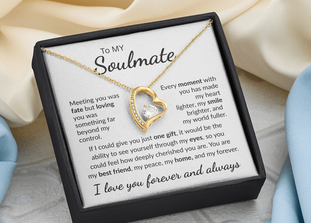 To My Soulmate "My Peace" Forever Love Necklace