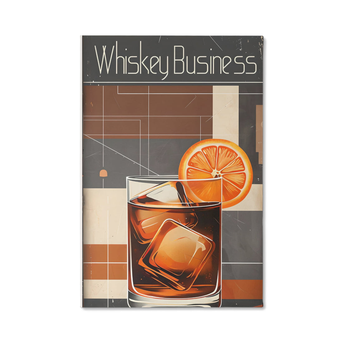 Add a splash of attitude to your space with this retro-style “Whiskey Business” canvas. Perfect for home bars, lounges, or any space where style meets spirit.