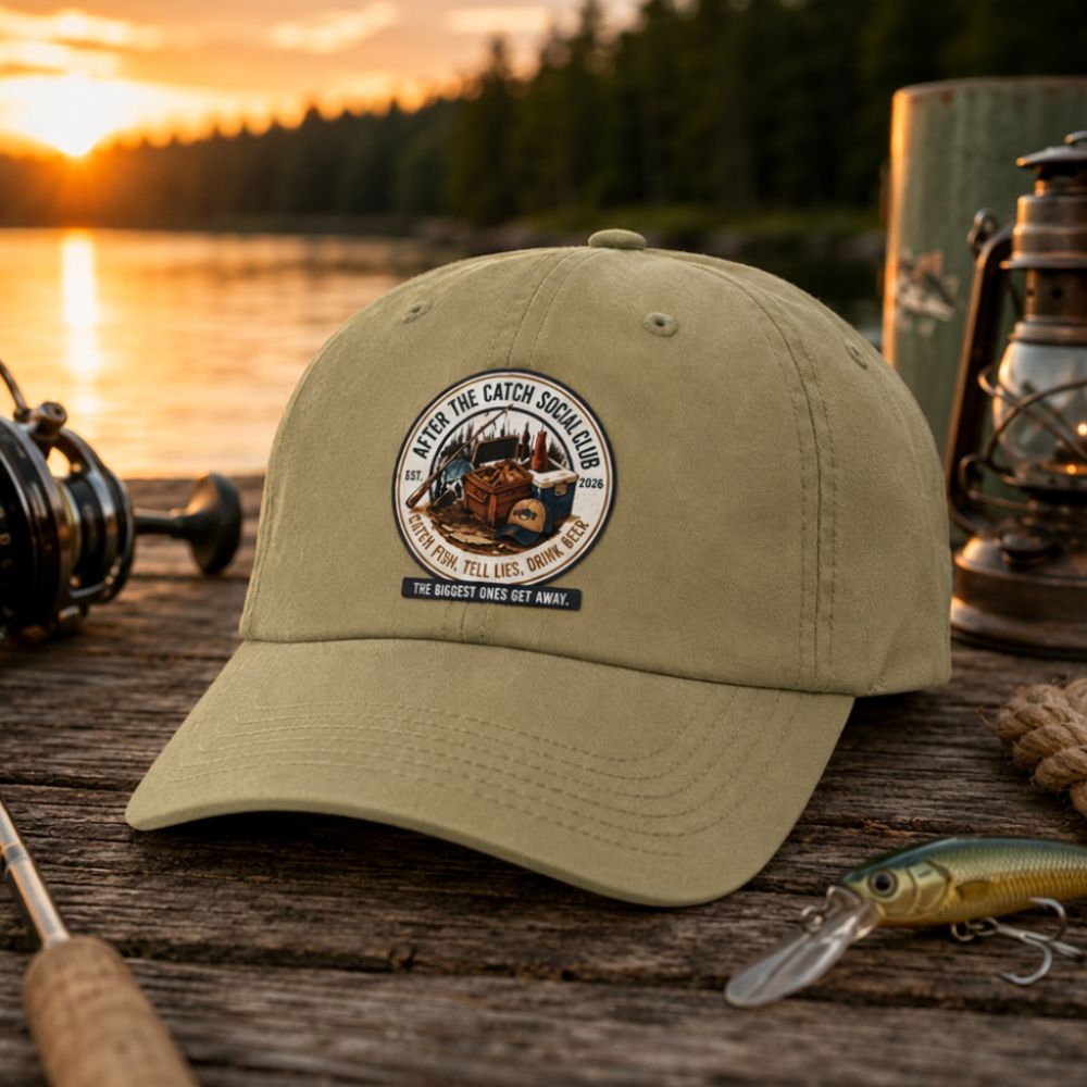After the Catch Social Club Shirt | Comfort Colors Fishing Tee & Matching Hat | Fisherman Gift | Fishing Club Apparel | Lake Weekend Shirt